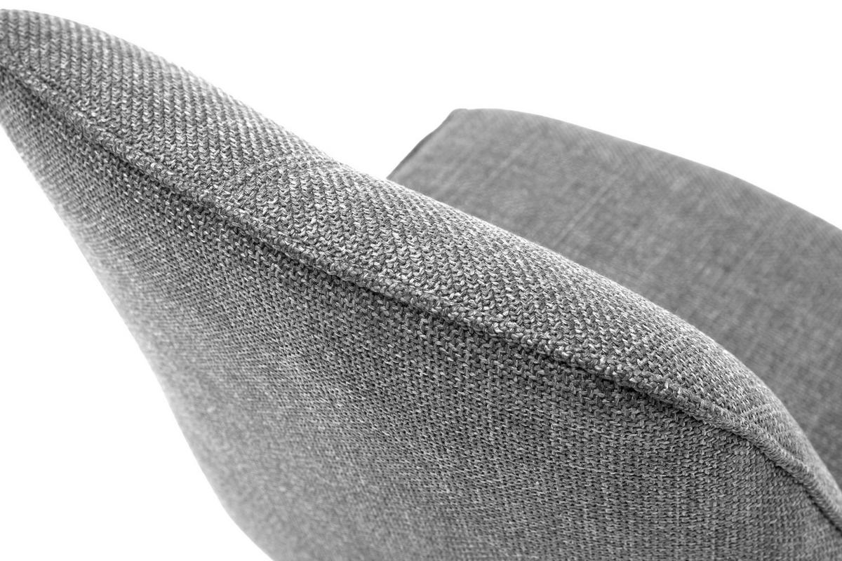 STUHL Webstoff Grau  - Schwarz/Grau, Design, Textil/Metall (49/87/61cm) - Carryhome