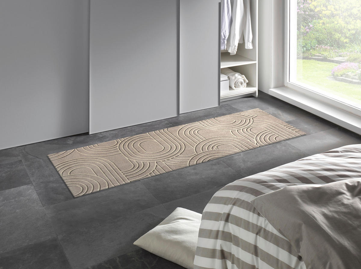 TRAVERSĂ - bej, Konventionell, plastic/textil (80/200cm) - wash+dry
