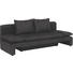 SCHLAFSOFA Dunkelgrau, Schwarz - Dunkelgrau/Schwarz, Design, Kunststoff/Textil (210/73/95cm)
