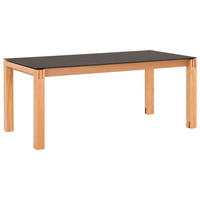ESSTISCH Holz, Kunststoff 180-280/90/76 cm  - Eichefarben/Graphitfarben, Design, Holz/Kunststoff (180-280/90/76cm) - Dieter Knoll