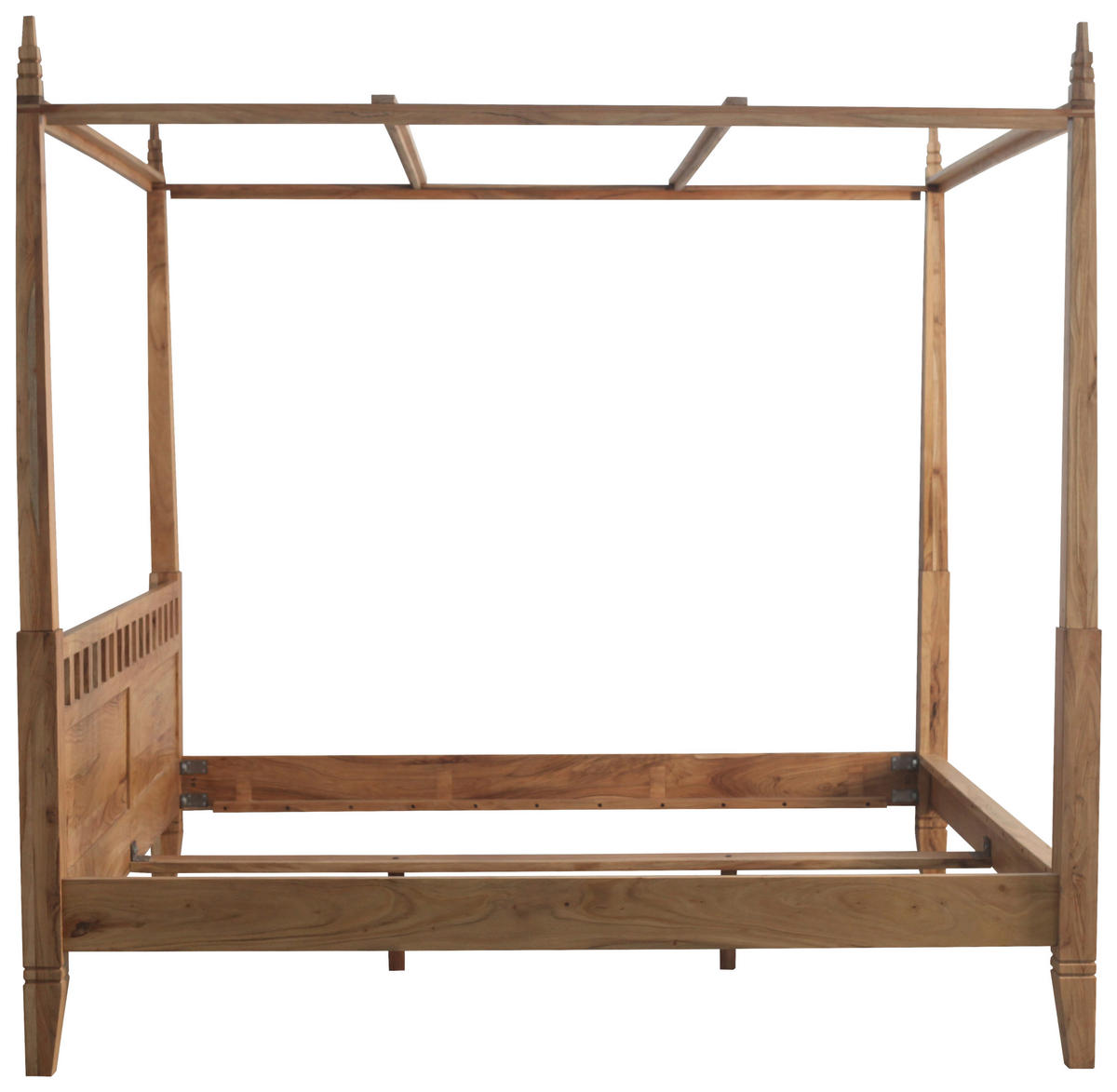 HIMMELBETT 180/200 cm  in Akaziefarben  - Akaziefarben, MODERN, Holz (180/200cm) - MID.YOU