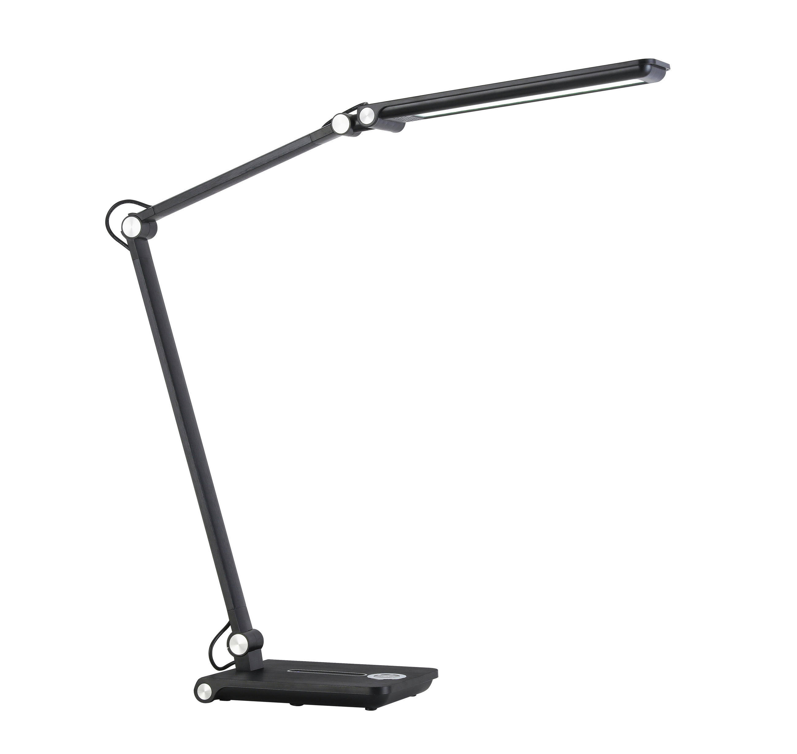 LED LAMPA NA PSACÍ STŮL, dotykový stmívač, 80 cm - černá/barvy chromu, Basics, kov/plast (80cm) - Novel