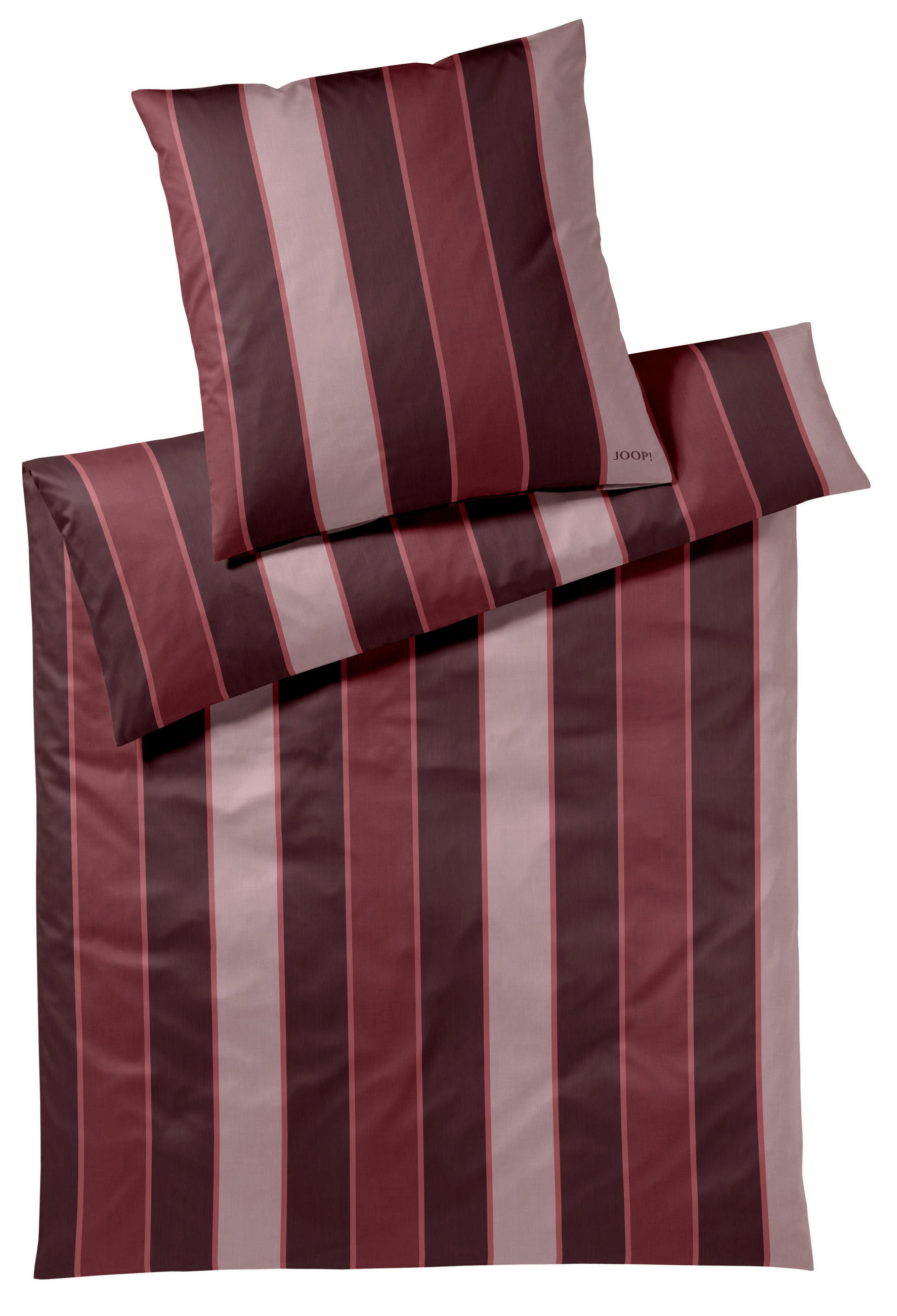 BETTWÄSCHE Makosatin 200/200 cm  - Rot, Basics, Textil (200/200cm) - Joop!