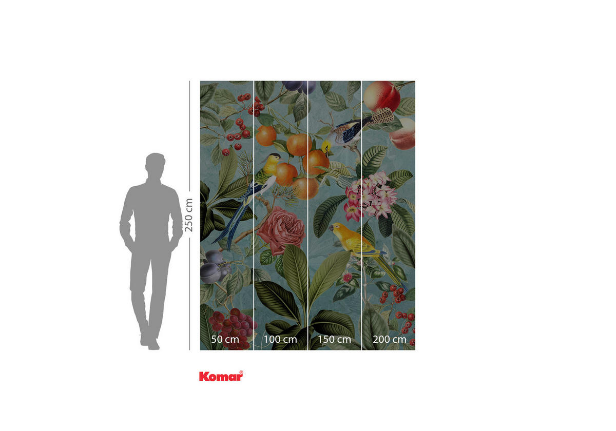 NON WOVEN-TAPET 200/250 cm  - multicolor, Basics (200/250cm) - Komar