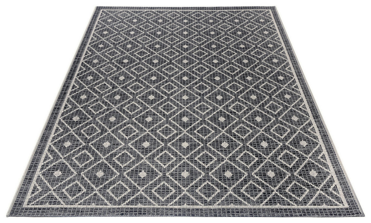 OUTDOORTEPPICH 63/120 cm Clyde Grau, Beige  - Beige/Grau, Design, Kunststoff (63/120cm)