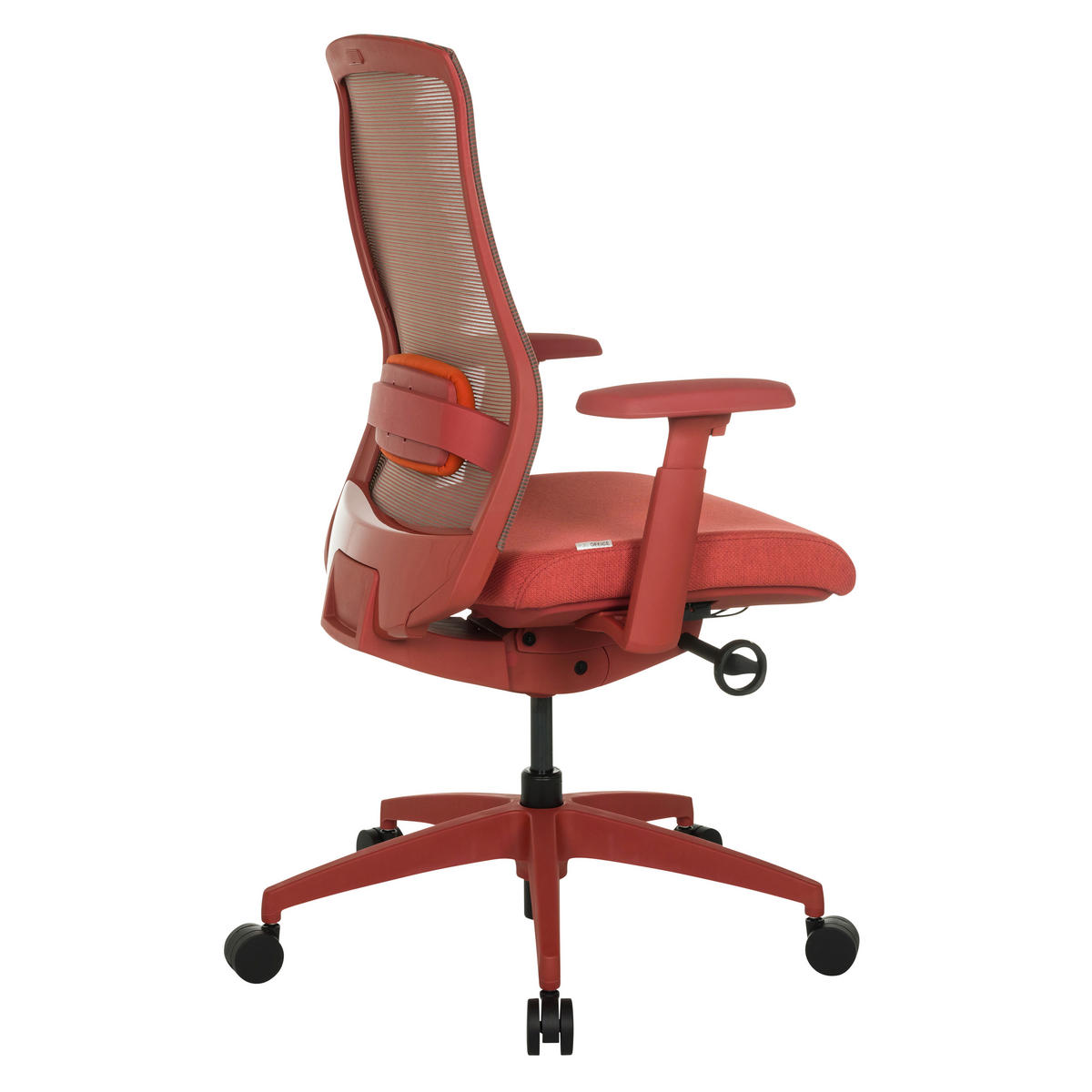 OTOČNÁ ŽIDLE, síťovina, červená - červená, Moderní, textil/plast (65/95 - 103/70cm) - MID.YOU