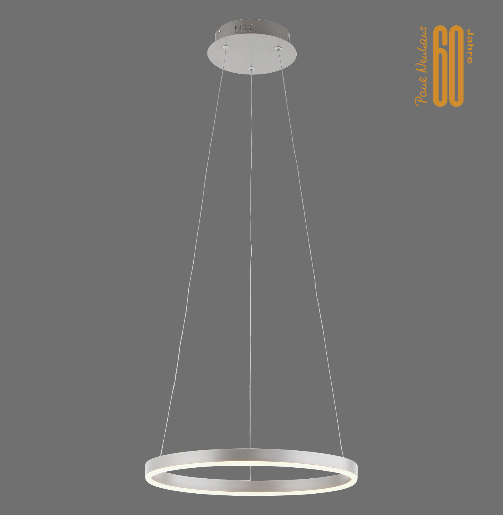 LED-HÄNGELEUCHTE 39/120 cm   - Alufarben, Design, Kunststoff/Metall (39/120cm)
