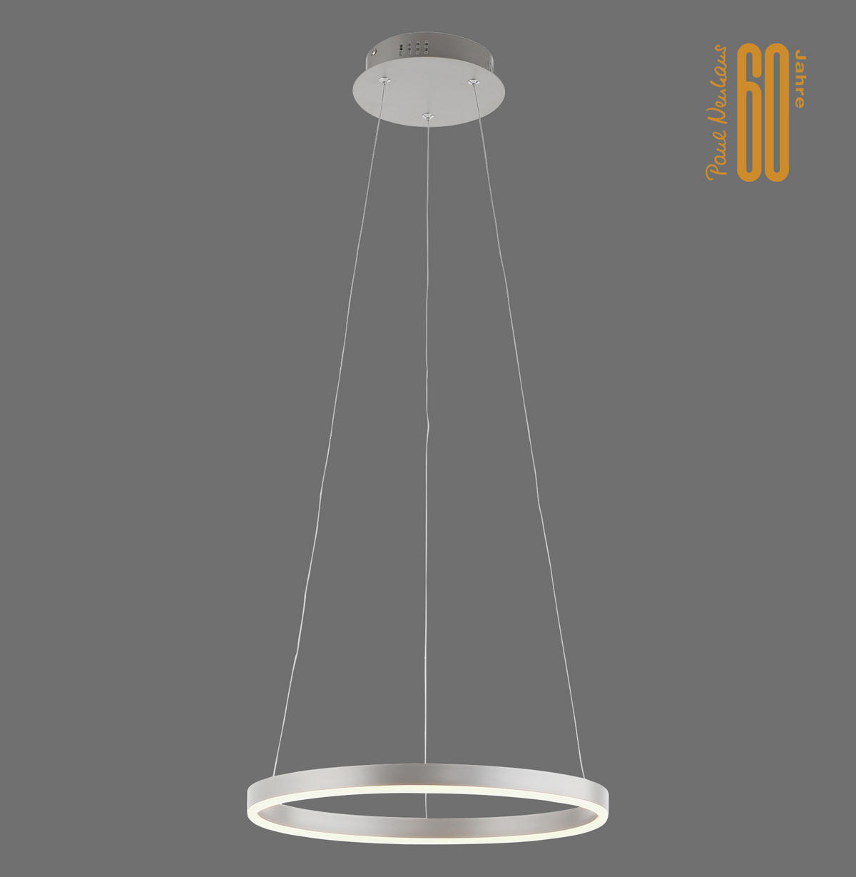 LED-HÄNGELEUCHTE 39/120 cm   - Alufarben, Design, Kunststoff/Metall (39/120cm)
