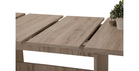 ESSTISCH in Holzwerkstoff 160-320/90/76 cm  - Eichefarben, Basics, Holzwerkstoff (160-320/90/76cm) - Carryhome