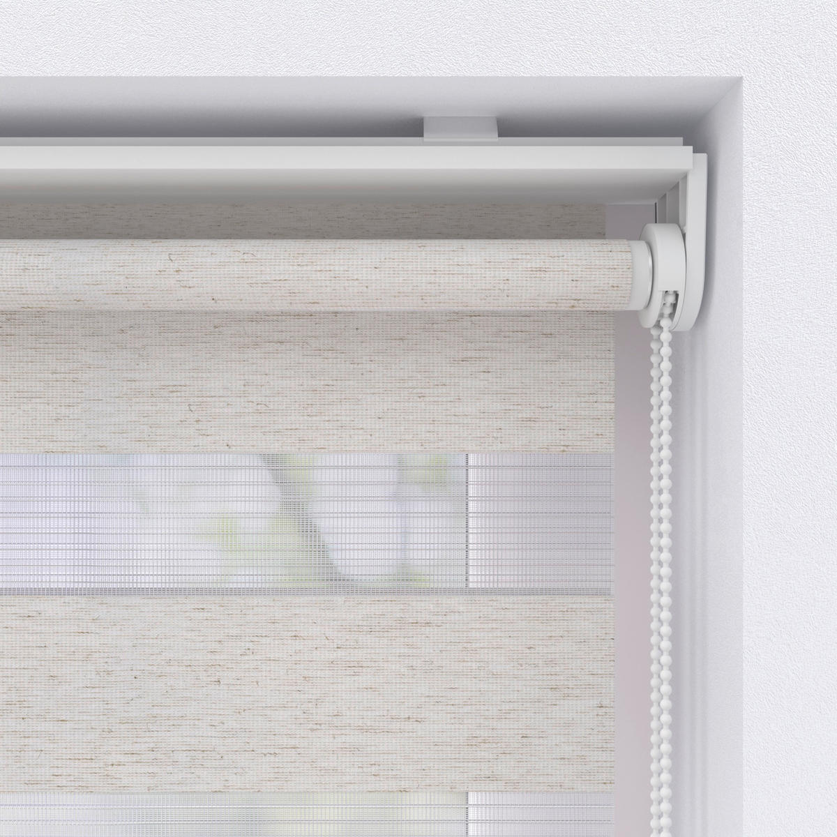 DOPPELROLLO  halbtransparent  60/150 cm    - Naturfarben, Basics, Textil (60/150cm)