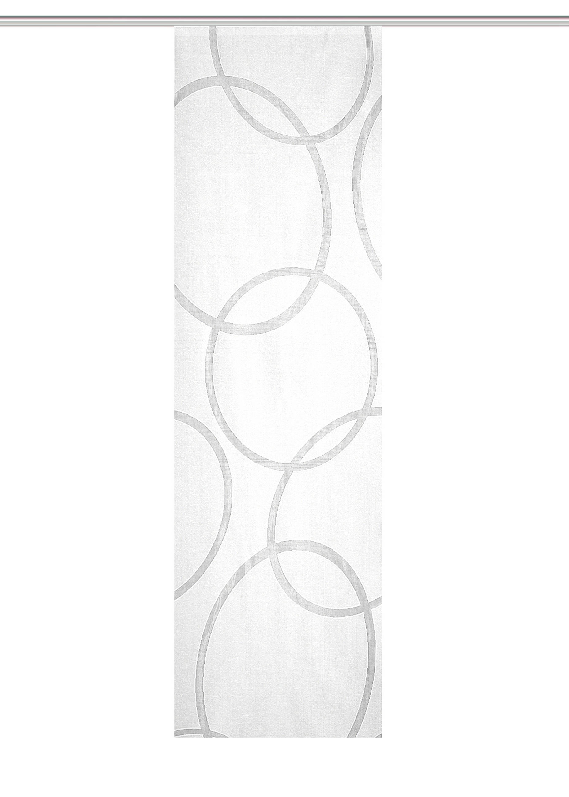 FLÄCHENVORHANG in Weiß blickdicht  - Weiß, Basics, Textil (57cm)
