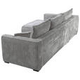 ECKSOFA Hellgrau Cord  - Hellgrau/Schwarz, MODERN, Holz/Textil (208/322cm) - Carryhome