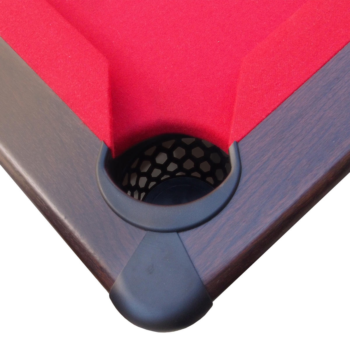 BILLARDTISCH - Rot/Braun, Basics, Holz/Kunststoff (125/79/225cm)