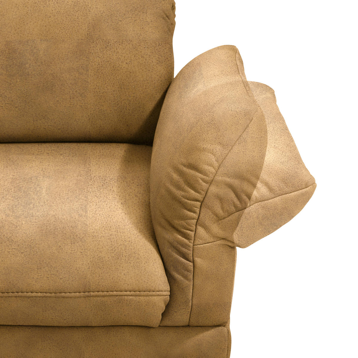 ECKSOFA in Echtleder Currygelb  - Currygelb/Anthrazit, Design, Leder/Metall (173/308cm) - Joop!