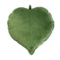 ZIERKISSEN Green leaf cushion 40/40 cm  - Grün, Basics, Textil (40/40cm) - Patinio