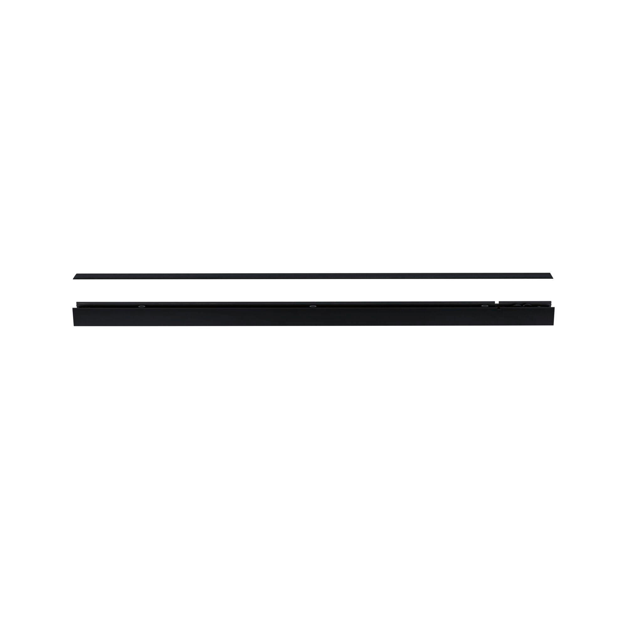 SCHIENENSYSTEM-ABDECKSCHIENE 100/3,6/0,1 cm   - Schwarz, Basics, Kunststoff (100/3,6/0,1cm) - Paulmann