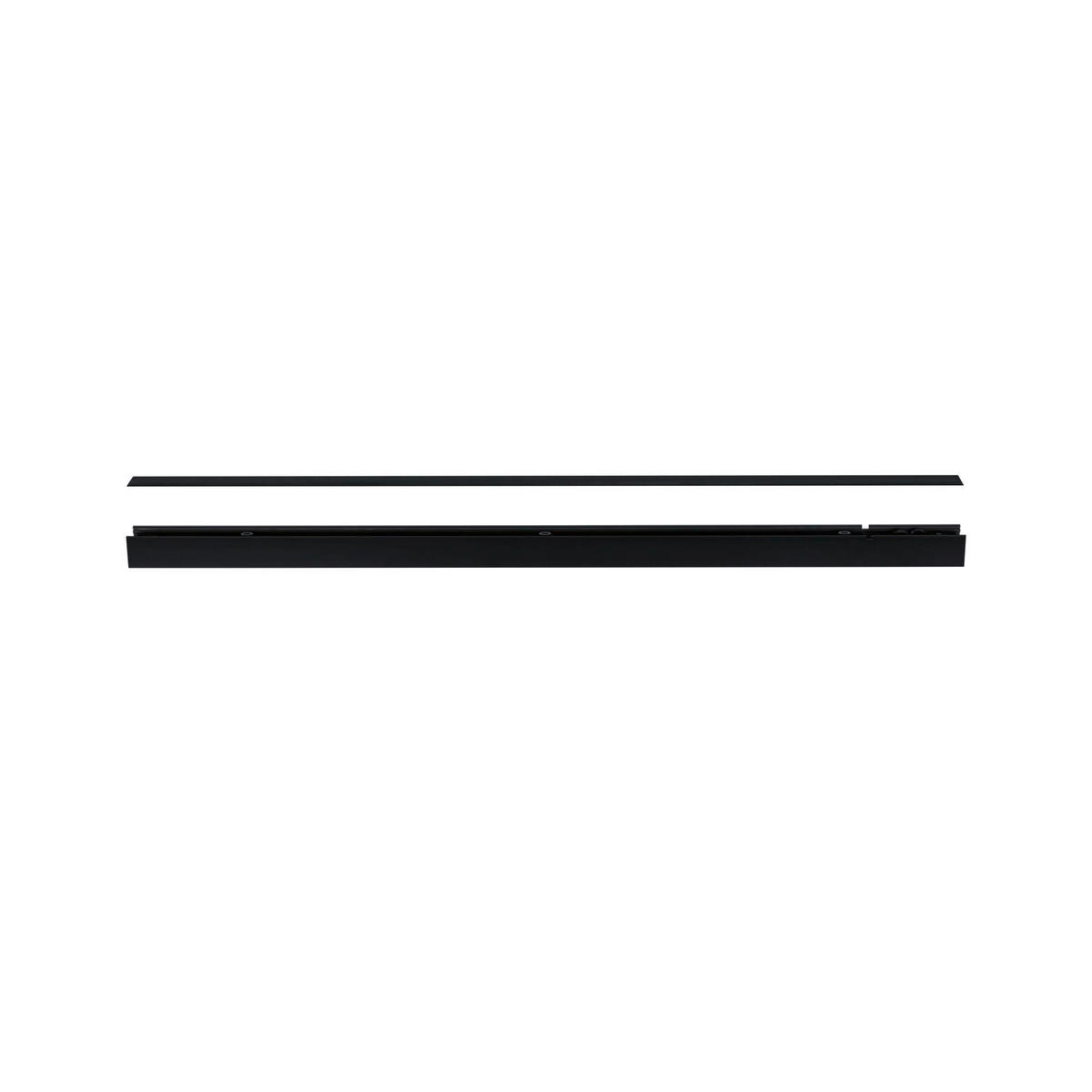 SCHIENENSYSTEM-ABDECKSCHIENE 100/3,6/0,1 cm   - Schwarz, Basics, Kunststoff (100/3,6/0,1cm) - Paulmann