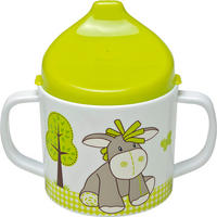 BARNMUGG Diego  - vit/grön, Trend, plast (7,5/10cm) - Best Price