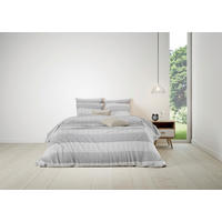 ÁGYNEMŰHUZAT-GARNITÚRA 220/200 cm  - fekete/fehér, Basics, textil (220/200cm)