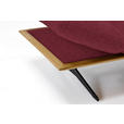 ECKSOFA in Flachgewebe Bordeaux  - Bordeaux/Schwarz, Design, Holz/Textil (314/159cm) - Dieter Knoll