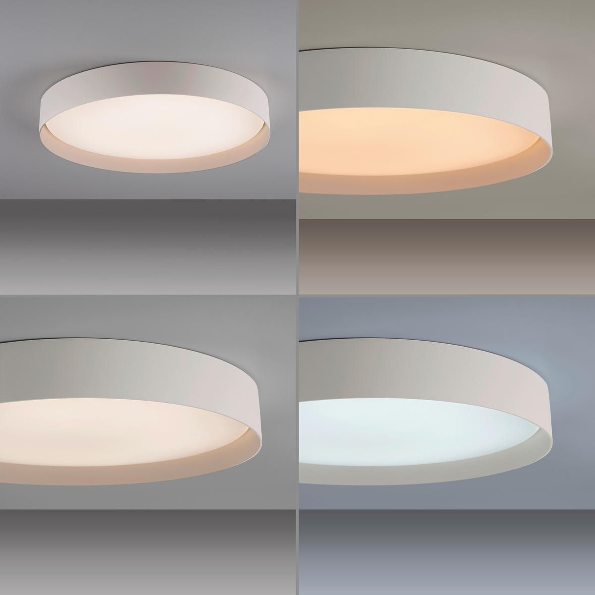 LED-DECKENLEUCHTE Tavoli 49/49/7.3 cm   - Sandfarben, KONVENTIONELL, Kunststoff/Metall (49/49/7.3cm) - Schöner Wohnen