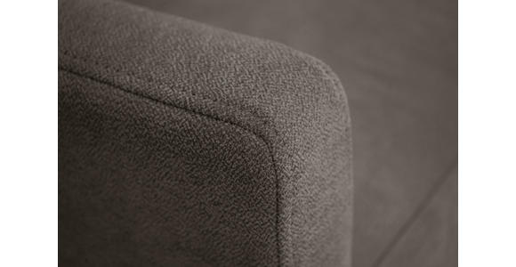 ECKSOFA Taupe Chenille - Taupe/Schwarz, KONVENTIONELL, Holz/Textil (159/221cm) - Carryhome