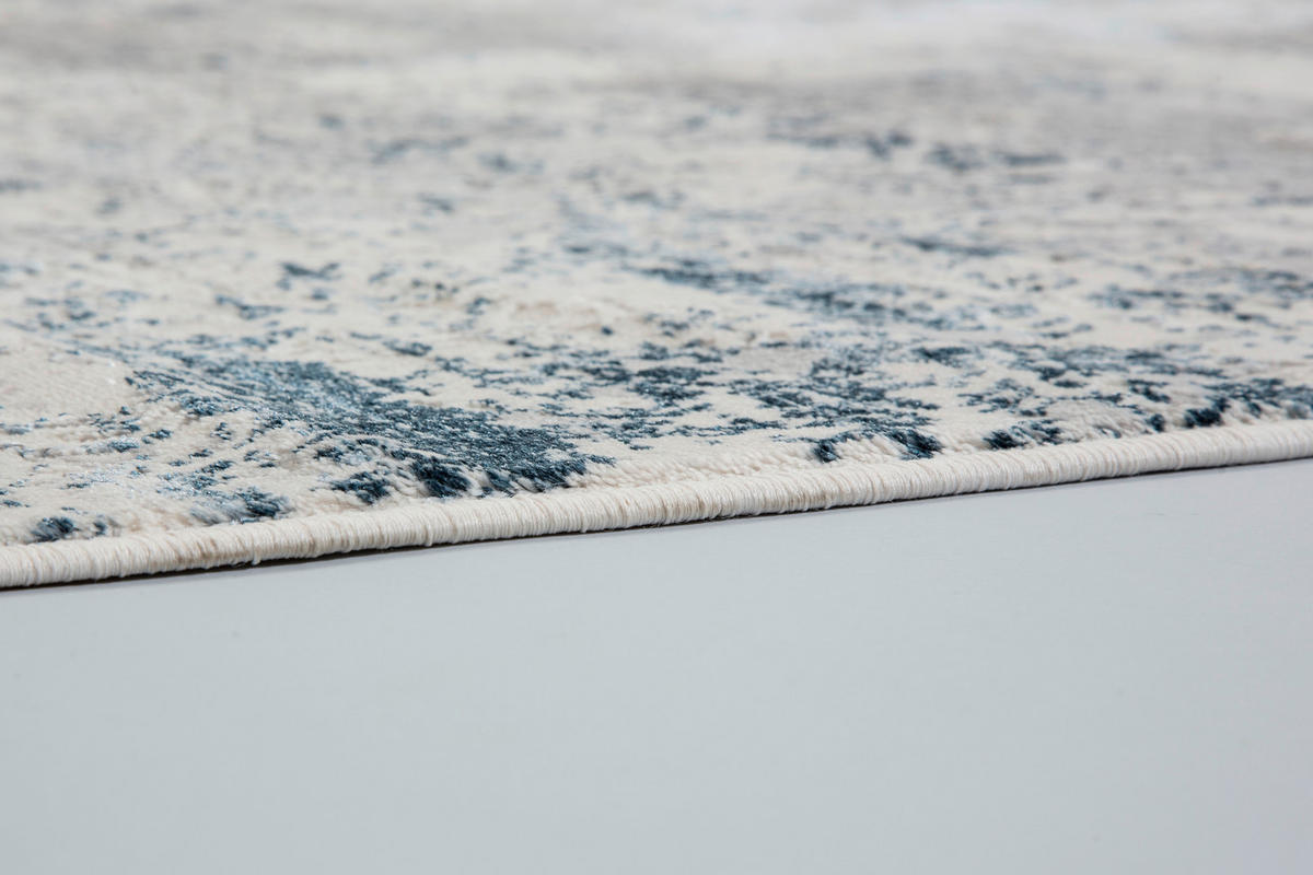 WEBTEPPICH 80/150 cm Antea  - Blau/Creme, Design, Textil (80/150cm) - Schöner Wohnen Teppi