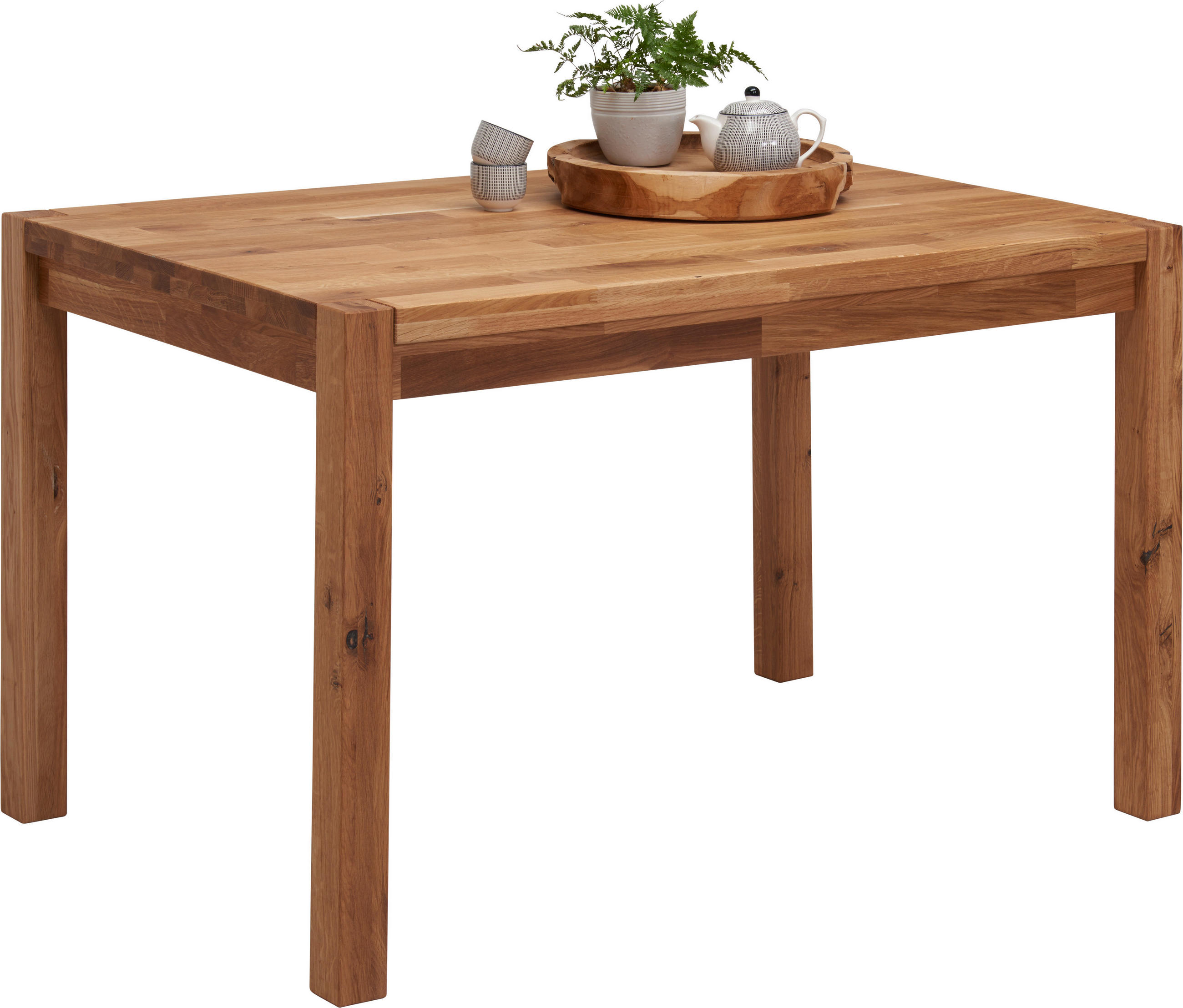 E-shop Carryhome JEDÁLENSKÝ STÔL, divoký dub, farba duba, 120/80/75 cm