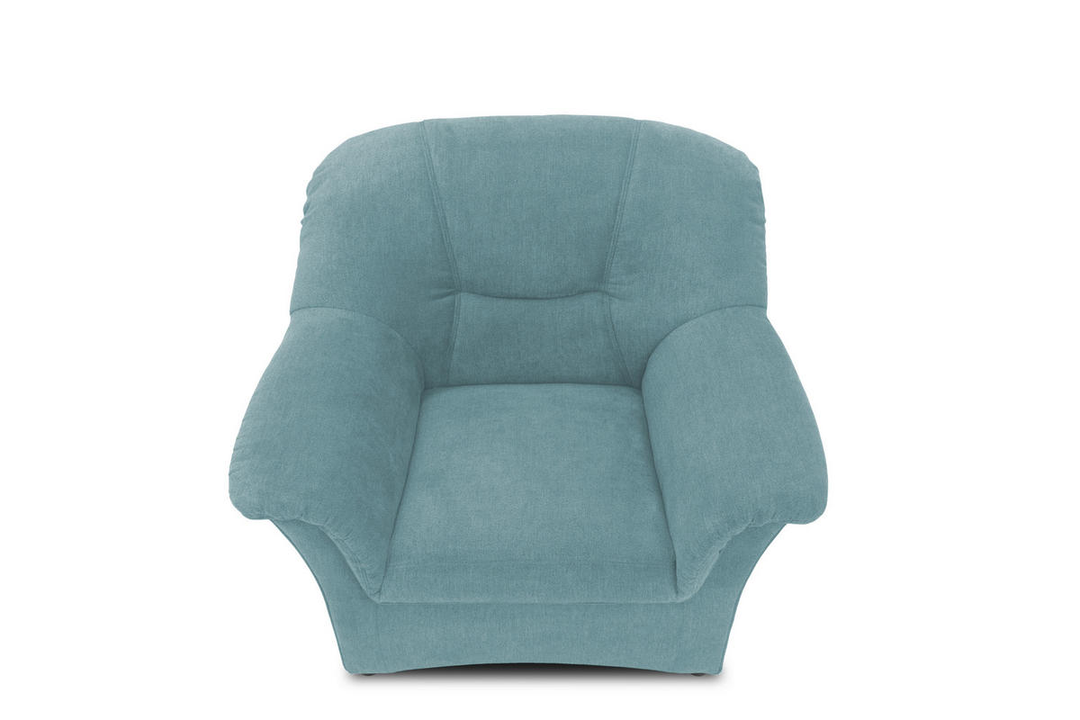 SESSEL in Mikrofaser Petrol  - Petrol/Schwarz, KONVENTIONELL, Kunststoff/Textil (102/83/81cm) - MID.YOU