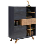 HIGHBOARD  in 100/133,5/40 cm  - Eichefarben/Dunkelgrau, Design, Holz/Holzwerkstoff (100/133,5/40cm) - Carryhome
