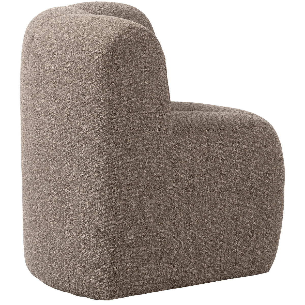 ECKBANK  in Braun  - Schwarz/Braun, MODERN, Kunststoff/Textil (83/83/83cm) - Livetastic