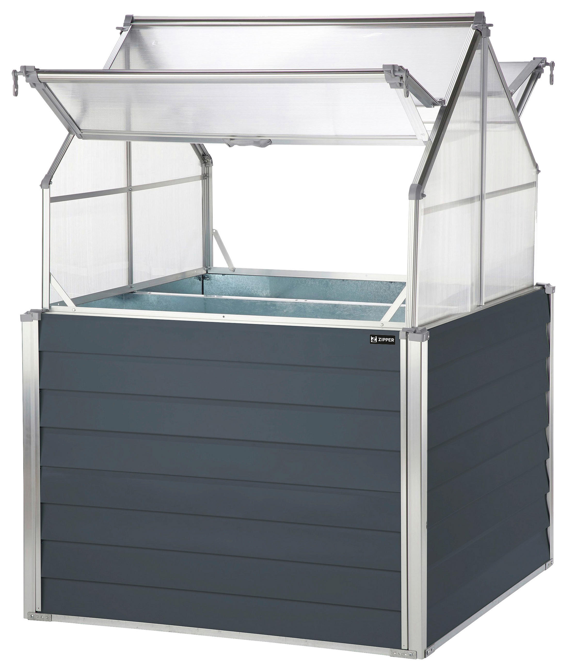 Balkon-Gewächshaus Zi-Bgwh169 1,44m² Stahl Anthrazit