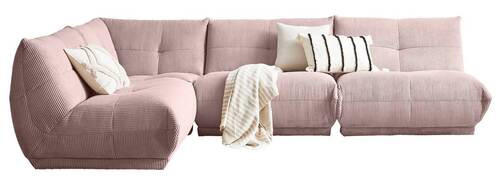 ECKSOFA in Cord Altrosa - Altrosa, Trend, Textil (210/315cm) - Livetastic