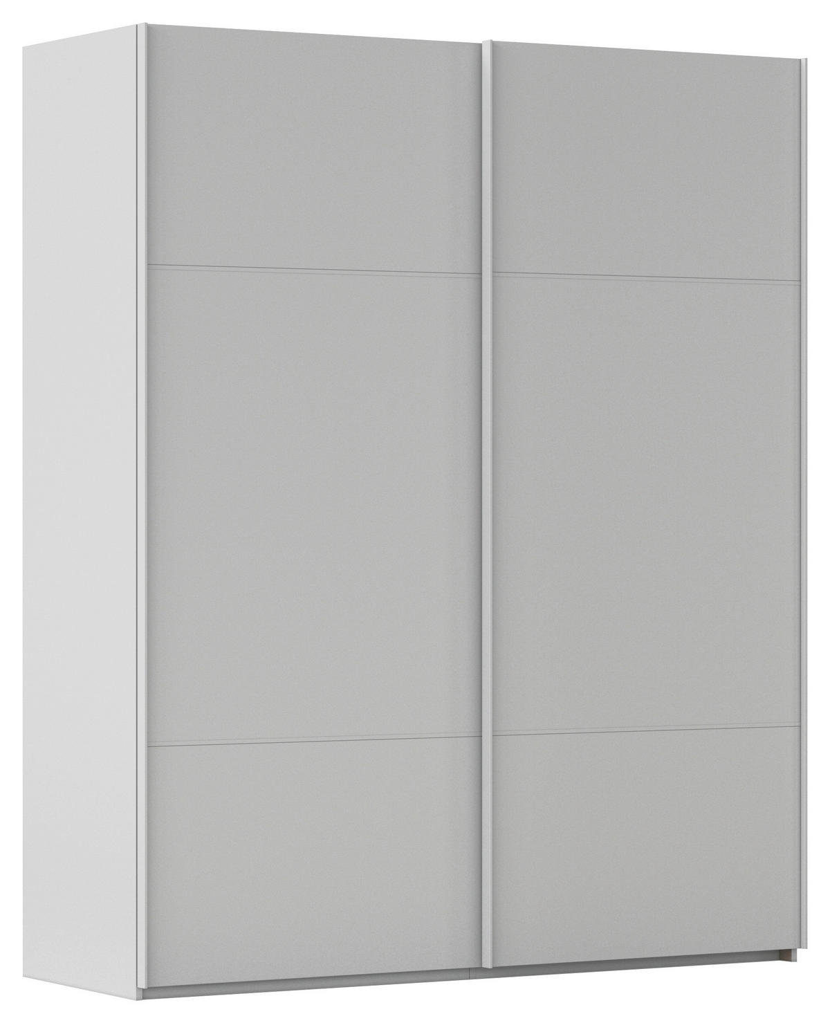 SCHWEBETÜRENSCHRANK in Grau  - Grau, Konventionell, Holzwerkstoff/Metall (162/223/68cm) - Novel