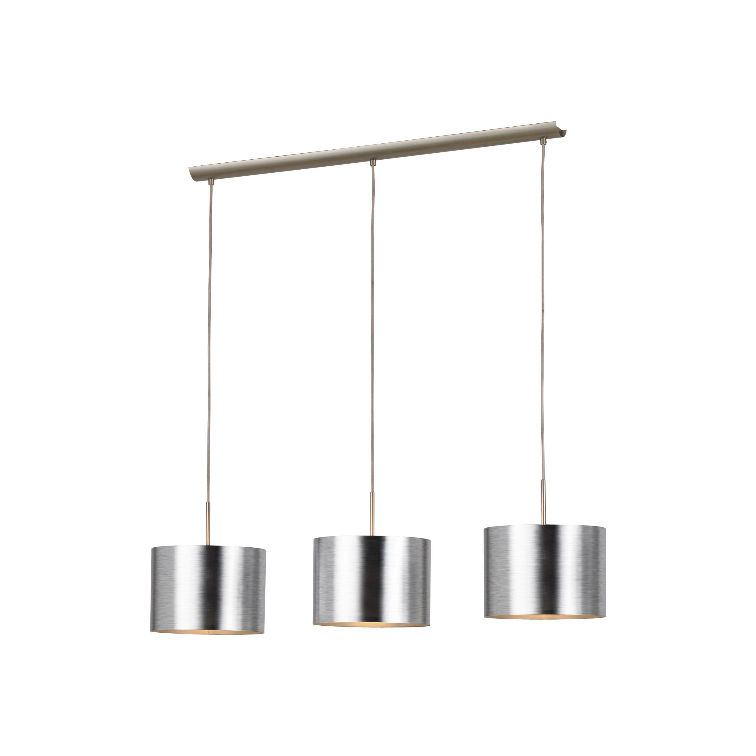 HÄNGELEUCHTE  25/110/103 cm   - Silberfarben/Nickelfarben, Konventionell, Kunststoff/Metall (25/110/103cm)