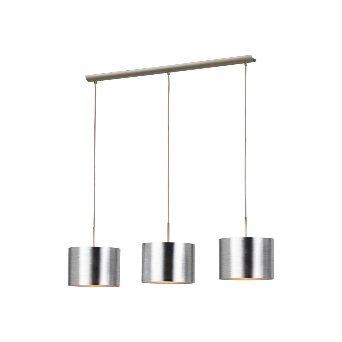 HÄNGELEUCHTE  25/110/103 cm   - Silberfarben/Nickelfarben, Konventionell, Kunststoff/Metall (25/110/103cm)