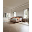 BOXSPRINGBETT 180/200 cm  in Hellbraun, Greige  - Hellbraun/Greige, Design, Textil/Metall (180/200cm) - Johann Jakob