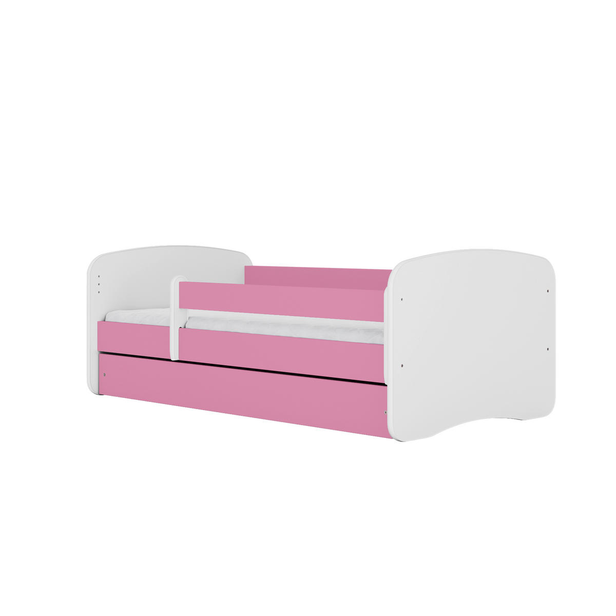 KINDER-/JUNIORBETT 80/160 cm  in Pink  - Pink/Birkefarben, MODERN, Holz/Holzwerkstoff (80/160cm) - MID.YOU