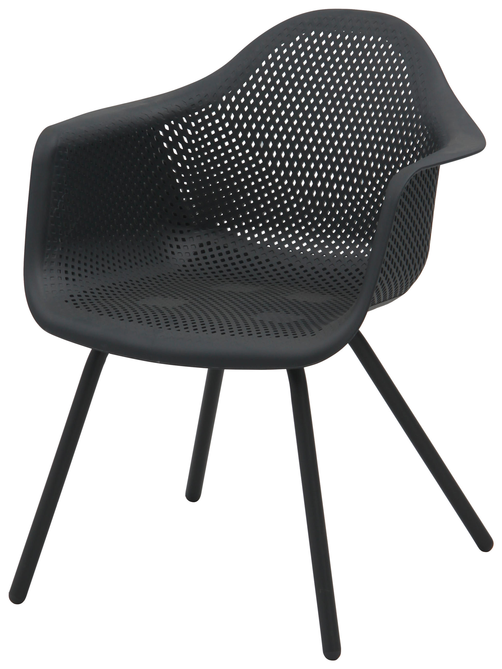 GARTENSESSEL in Metall, Kunststoff Anthrazit - Anthrazit, Design, Kunststoff/Metall (62,3/78,3/62,7cm) - Ambia Garden
