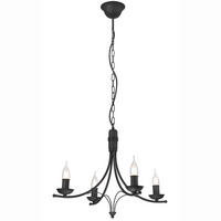 KRONLEUCHTER 100/58/100 cm   - Schwarz Hochglanz, KONVENTIONELL, Metall (100/58/100cm)