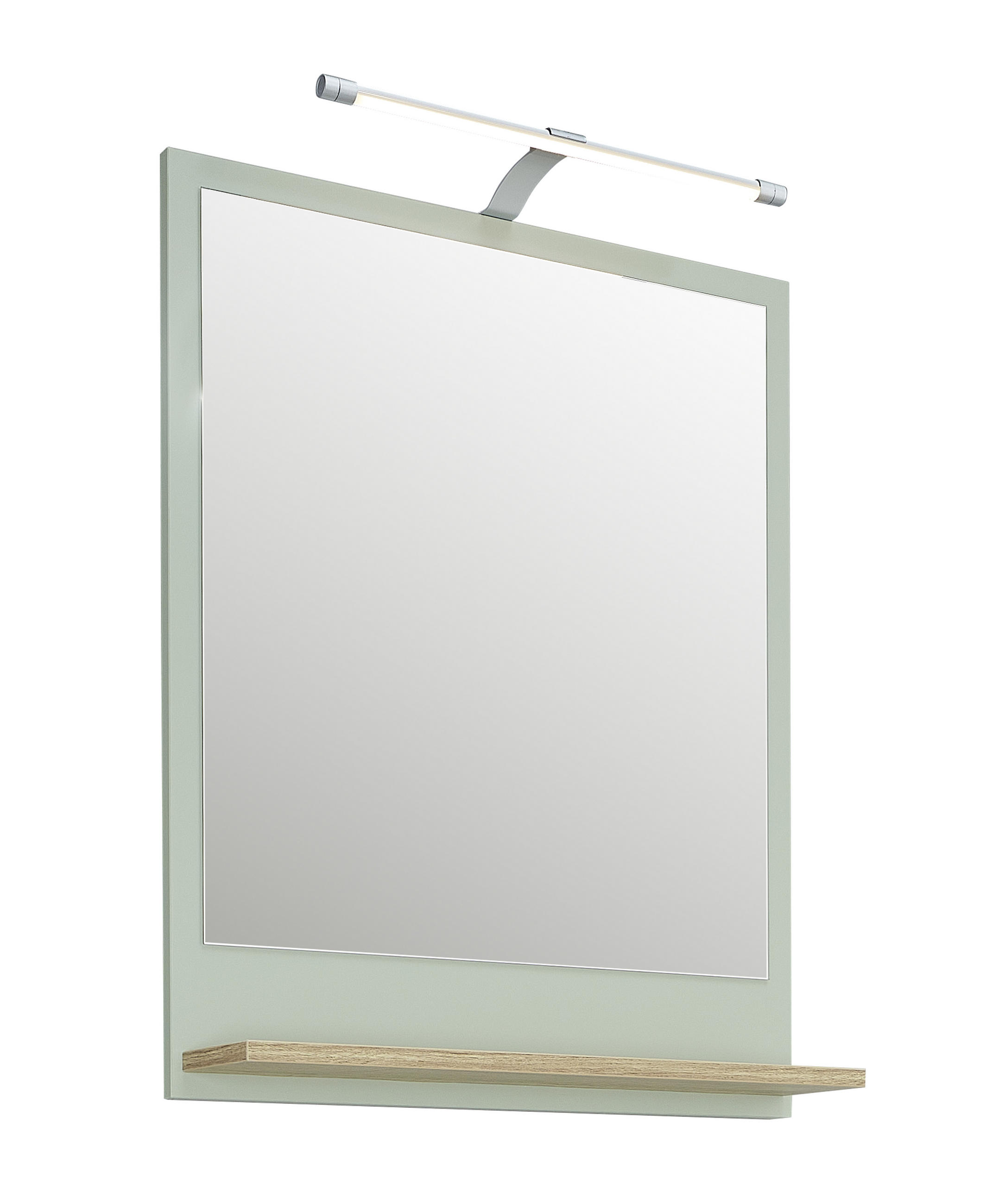 SPIEGELLEUCHTE Salvie 40/4/9,5 cm   - Chromfarben, Basics, Metall (40/4/9,5cm) - Xora