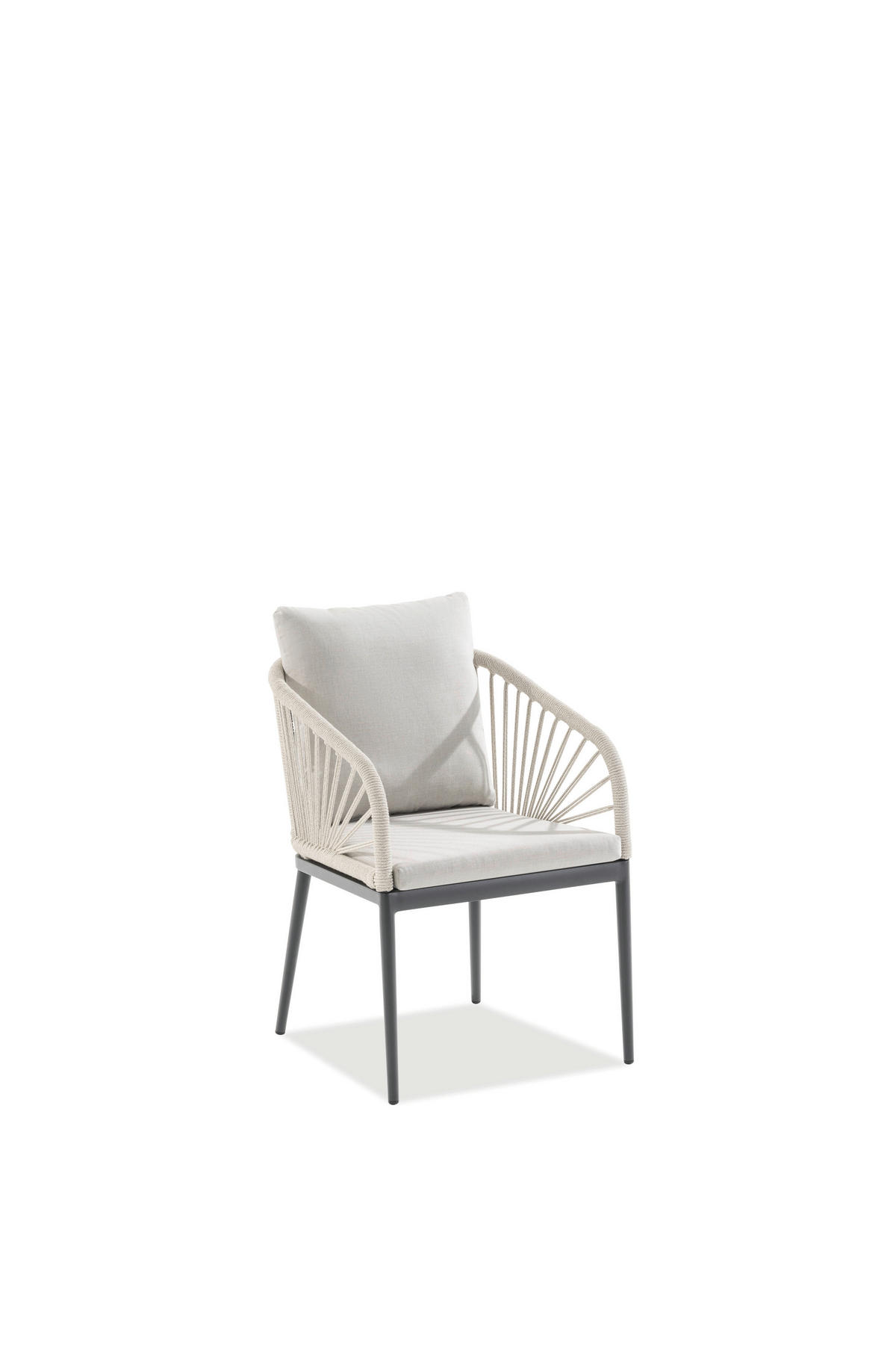 GARTENSESSEL - Anthrazit/Beige, Design, Textil/Metall (56/87/63cm)