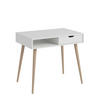 SCHREIBTISCH 90/60/80 cm  in Weiß  - Eichefarben/Weiß, Design, Holzwerkstoff (90/60/80cm) - Livetastic