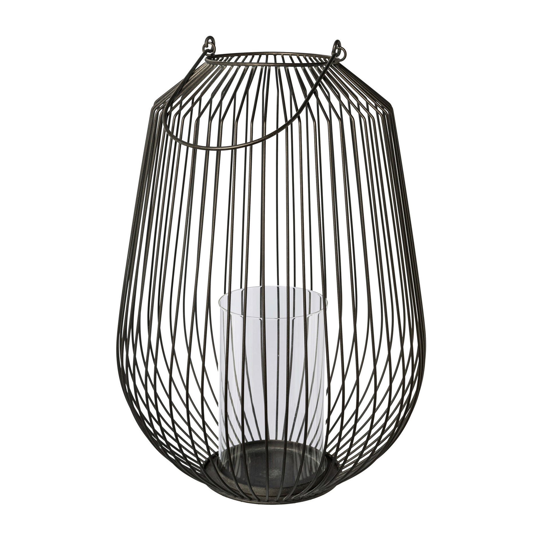 WINDLICHT Schwarz  - Schwarz, Basics, Metall (35cm)