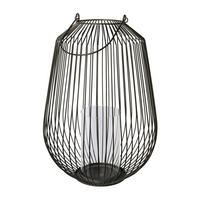 WINDLICHT - Schwarz, Basics, Metall (35cm)