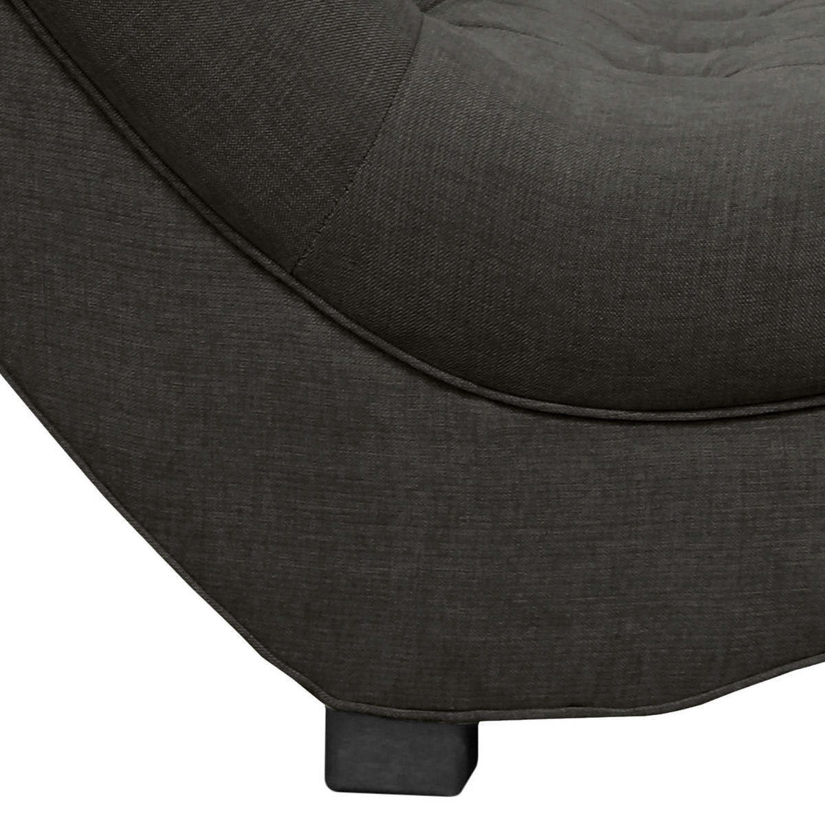 RELAXLIEGE Mikrofaser Anthrazit  - Anthrazit/Schwarz, Design, Kunststoff/Textil (67/90/159cm) - P & B