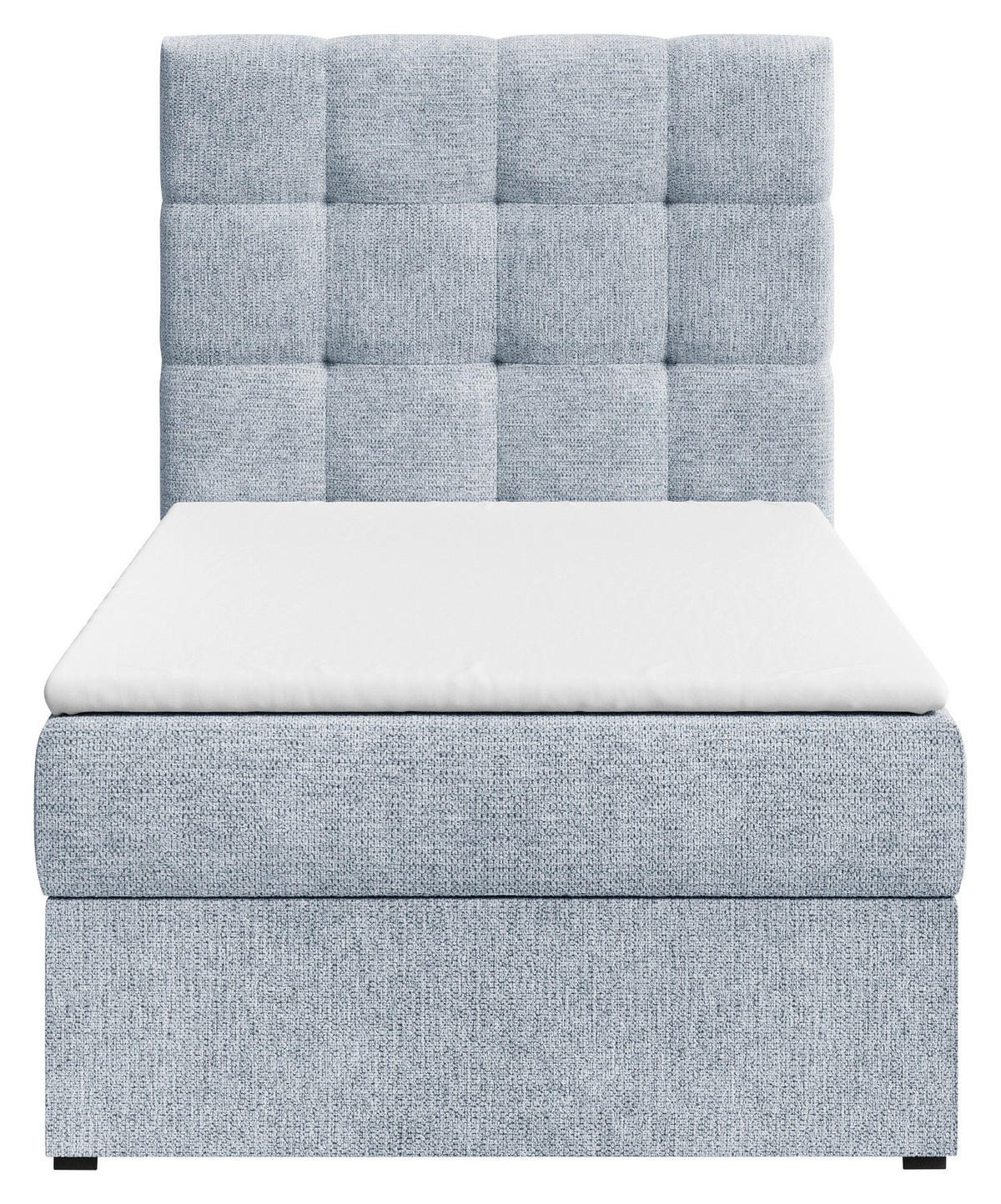 BOXBETT 90/200 cm,  in Blau, Bettkasten, Topper,  - Blau, MODERN, Holz/Kunststoff (90/200cm) - MID.YOU