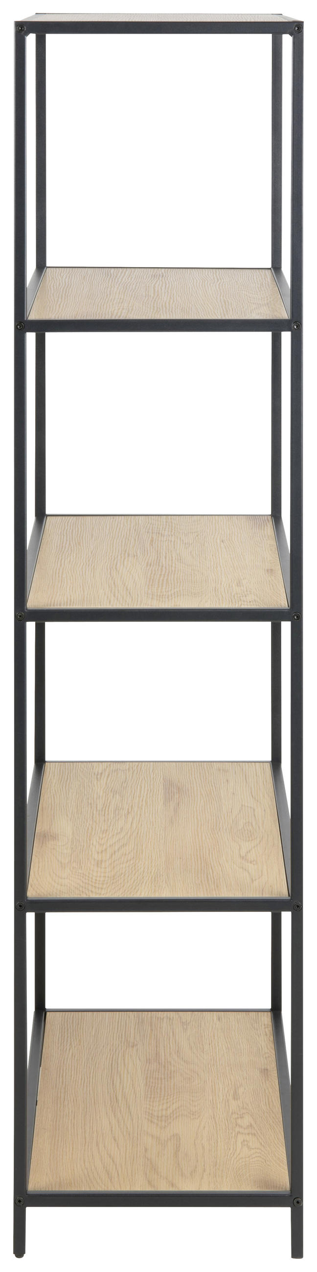 REGAL Eichefarben  - Eichefarben/Schwarz, Trend, Holzwerkstoff/Metall (77/150/35cm) - MID.YOU