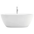 BADEWANNE   - Weiß, Basics, Stein (160/60/74cm) - Novel