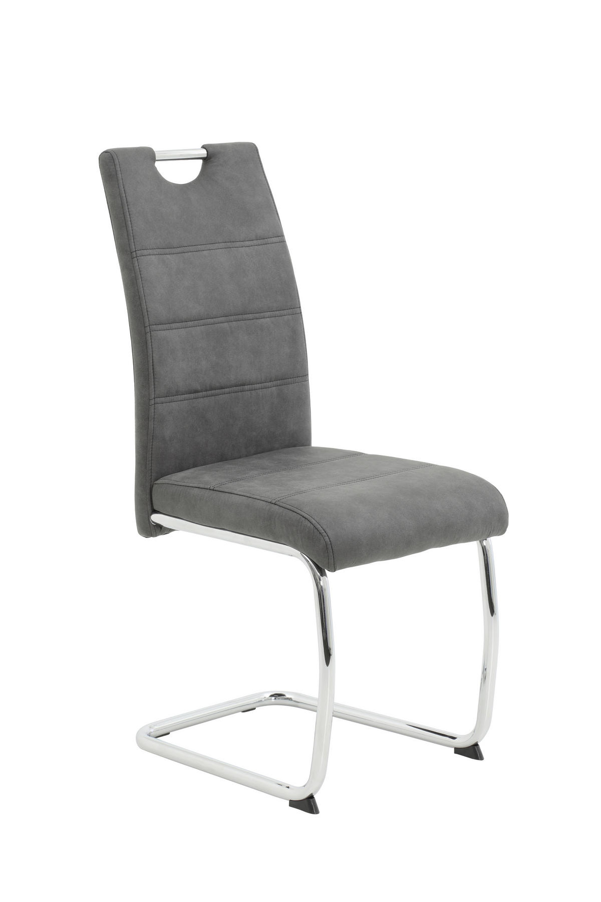 TISCHGRUPPE in Holz, Metall, Textil Anthrazit, Eichefarben  - Eichefarben/Anthrazit, MODERN, Holz/Textil (160-320/76/90cm) - MID.YOU